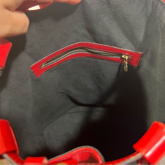 LOUIS VUITTON Epi Randonnee GM Castillan Red. Big Roomy Backpack. main image 12